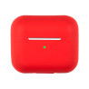 pour AirPods 3 Solid Color Bluetooth Earphone Silicone Protective House Cover - Red