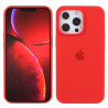 Solid Silicone House  pour iPhone 13 Pro Max 6.7 inch Mobile Phone Back Shell Cover - Red