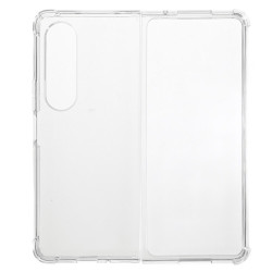 pour Samsung Galaxy Z Fold4  Anti-slip Crystal Clear Phone House Rein pourced Corners Drop Protection TPU Phone Cover