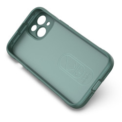 pour iPhone 14 6.1 inch Soft TPU House Rugged Back Shock Absorption Mobile Phone Cover - Green