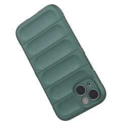 Rugged Back Soft TPU House  pour iPhone 14 Plus 6.7 inch Shock Absorption Mobile Phone Cover - Green