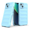 pour iPhone 13 6.1 inch Bump Proof Rugged Back Shell Soft TPU Phone House - Baby Blue