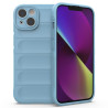 iPhone 14 6.1 inch Soft TPU House Rugged Back Shock Absorption Mobile Phone Cover - Baby Blue