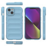 iPhone 14 6.1 inch Soft TPU House Rugged Back Shock Absorption Mobile Phone Cover - Baby Blue