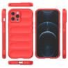 pour iPhone 12 Pro Max 6.7 inch TPU Phone House, Anti-fall Rugged Back Shell Cover - Red