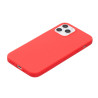 Pure Colour Matte Soft TPU Cover Phone House  pour iPhone 12 Pro / iPhone 12 - Red