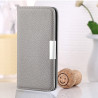 pour iPhone 7/8/SE (2020)/SE (2022) 4.7 inch Litchi Skin Leather Stand Cover with Card Slots - Grey