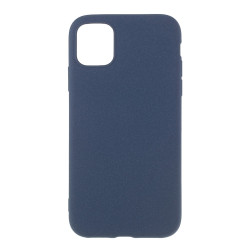 Double-sided Matte TPU House Cover  pour iPhone 11 Pro Max 6.5 inch - Dark Blue