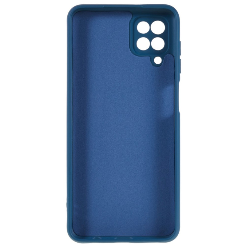 pour Samsung Galaxy A12 / M12 / A12 Nacho 4G Liquid Silicone  Drop-proof Cover 2.0mm Thick Arc  - Blue