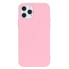 Pure Colour Matte Soft TPU Cover Phone House  pour iPhone 12 Pro / iPhone 12 - Pink