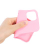 Pure Colour Matte Soft TPU Cover Phone House  pour iPhone 12 Pro / iPhone 12 - Pink