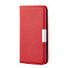 pour iPhone 7/8/SE (2020)/SE (2022) 4.7 inch Litchi Skin Leather Stand Cover with Card Slots - Red