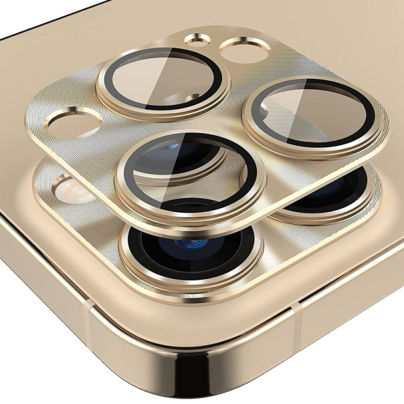 pour iPhone 14 Pro 6.1 inch / 14 Pro Max 6.7 inch Camera Lens Aluminum Alloy +  - Gold