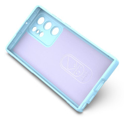 pour Samsung Galaxy S22 Ultra  Anti-slip Edge Wear-resistant Anti-fall TPU Cell Phone Cover Rugged Back House - Baby Blue