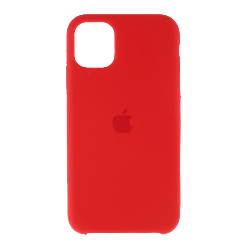 Silky Soft Solid Silicone Phone Cover  pour iPhone 11 Pro Max 6.5 inch (2019) - Red