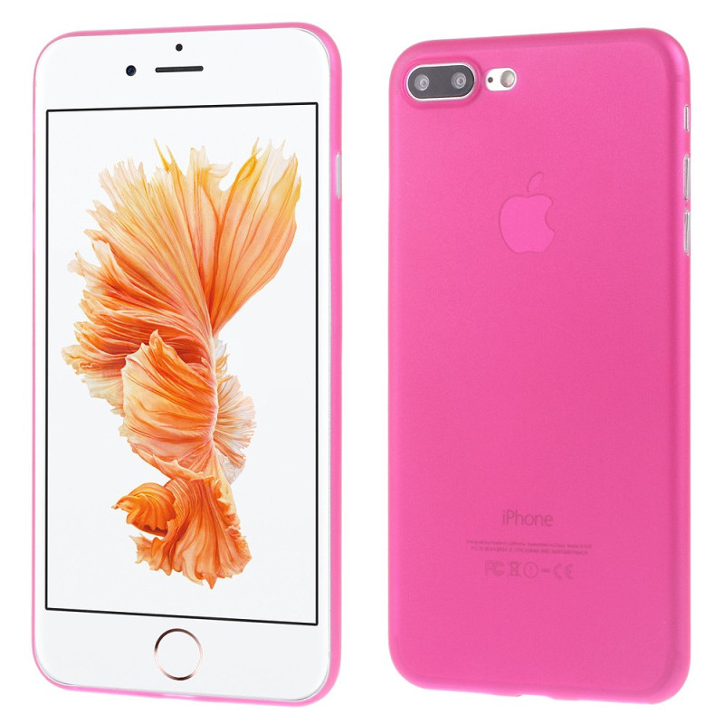 Ultra Thin 0.3mm Matte PC Hard Back House  pour iPhone 8 Plus / 7 Plus 5.5 inch - Rose