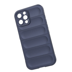 pour iPhone 12 Pro Max 6.7 inch TPU Phone House, Anti-fall Rugged Back Shell Cover - Dark Blue