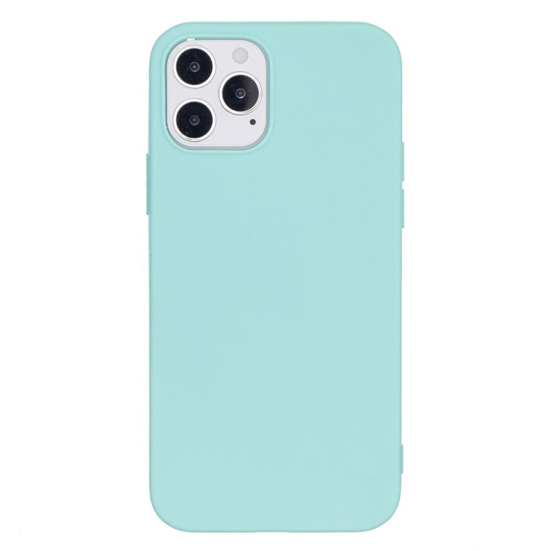 Pure Colour Matte Soft TPU Cover Phone House  pour iPhone 12 Pro / iPhone 12 - Baby Blue