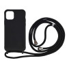 Soft TPU House Phone House with Multi-function Strap  pour iPhone 11 Pro 5.8-inch Cell Phone Accessory - Black