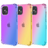 pour iPhone 14 6.1 inch Gradient Design Anti-fall Protection TPU Soft Edge Bumper with r - Pink / Purple