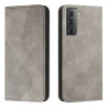 Wallet Stand Design Auto Closing Magnetic Flip Phone House Protective Cover  pour Samsung Galaxy S22 Plus - Grey