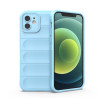 pour iPhone 12 6.1 inch Drop Protection Rugged Back Shell TPU Phone House - Baby Blue