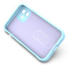 pour iPhone 12 6.1 inch Drop Protection Rugged Back Shell TPU Phone House - Baby Blue