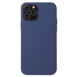 pour iPhone 14 Pro 6.1 inch Flexible TPU Phone Cover Matte Anti-drop Anti-scratch Back House - Dark Blue