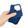 Pure Colour Matte Soft TPU Cover Phone House  pour iPhone 12 Pro / iPhone 12 - Dark Blue