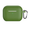 pour AirPods Pro 2 Silicone House 2.5mm Thickening Shock-Absorbing Dustproof Earbuds Protective Cover - Army Green