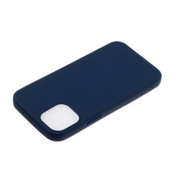 pour iPhone 14 6.1 inch Candy Color Shockproof TPU Phone House Mobile Phone Protective Back Cover - Dark Blue