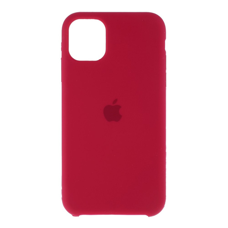 Silky Soft Solid Silicone Phone Cover  pour iPhone 11 Pro Max 6.5 inch (2019) - Wine Red