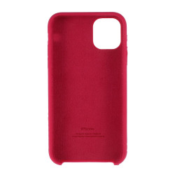 Silky Soft Solid Silicone Phone Cover  pour iPhone 11 Pro Max 6.5 inch (2019) - Wine Red