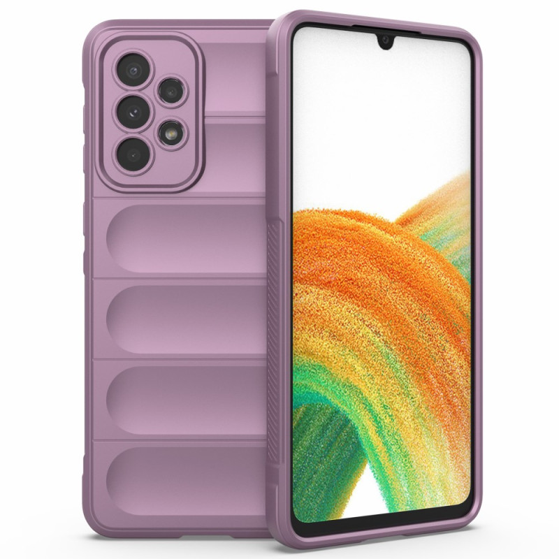 pour Samsung Galaxy A33  Shockproof TPU Mobile Phone Protective House Anti-drop Cover - Light Purple