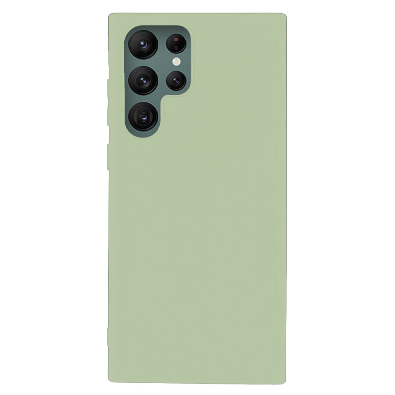 pour Samsung Galaxy S22 S22 Ultra  Slim Fit Soft TPU Phone Back Cover Protective Matte Finish Coating House - Green