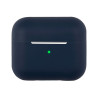 pour AirPods 3 Solid Color Bluetooth Earphone Silicone Protective House Cover - Midnight Blue