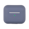 pour AirPods 3 Solid Color Bluetooth Earphone Silicone Protective House Cover - Lavender Grey