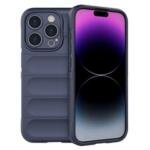 For iPhone 15 Pro Max Anti-Scratch TPU Cell Phone Case Anti-drop Rugged Phone Back Cover - Dark Blue