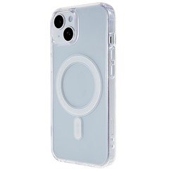 For iPhone 15 Plus Clear Magnetic Phone Case Compatible with MagSafe Acrylic + TPU Drop-proof Cover