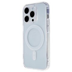 For iPhone 15 Pro Max Clear Protective Cover Acrylic+TPU Magnetic Phone Case Compatible with MagSafe