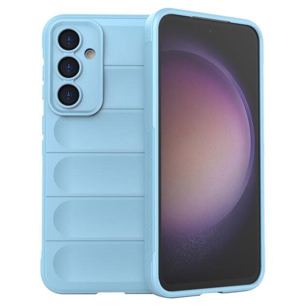 Rugged TPU Shell for Samsung Galaxy S23 FE , Anti-slip Drop Protection Phone Case - Baby Blue