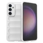 Rugged TPU Shell for Samsung Galaxy S23 FE , Anti-slip Drop Protection Phone Case - White