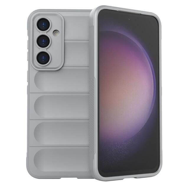 Rugged TPU Shell for Samsung Galaxy S23 FE , Anti-slip Drop Protection Phone Case - Light Grey