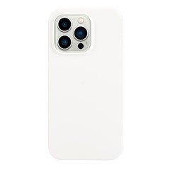 For iPhone 15 Pro Max Matte TPU Phone Back Cover Anti-fingerprint Mobile Phone Protective Case - White