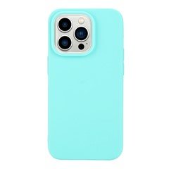 For iPhone 15 Pro Matte Soft TPU Phone Case Ultra Slim Anti-fingerprint Mobile Phone Back Cover - Baby Blue