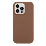 For iPhone 15 Pro Matte Soft TPU Phone Case Ultra Slim Anti-fingerprint Mobile Phone Back Cover - Coffee
