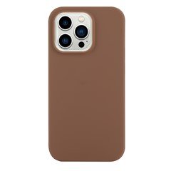 For iPhone 15 Pro Matte Soft TPU Phone Case Ultra Slim Anti-fingerprint Mobile Phone Back Cover - Coffee