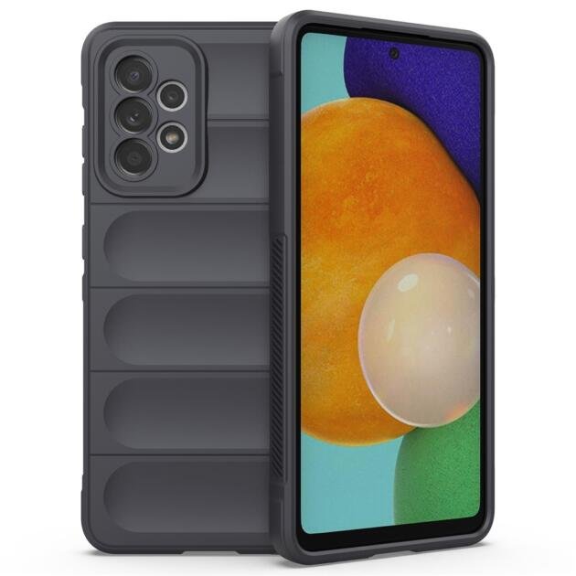 For Samsung Galaxy A52 4G/5G/A52s 5G Non-Slip Soft TPU Phone Case Drop-Proof Cell Phone Protective Cover - Dark Grey