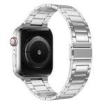 Stainless Steel Watchband Three Beads Replacement Strap for Watch Ultra 49mm / Series 8 / 7 45mm / Series 6 / 5 / 4 / SE / SE (2022) 44mm / Series 3 / 2 / 1 42mm - Silver