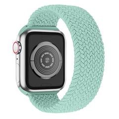 [Size XL] Waterproof Stretchable Braided Watch Strap Sports Replacement Watchband for Apple Watch Ultra 49mm / Series 8 45mm / 7 45mm / 6 / 5 / 4 / SE 44mm / SE (2022) 44mm / 3 / 2 / 1 42mm - Mint Green